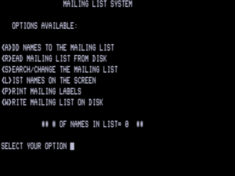 Screen shot